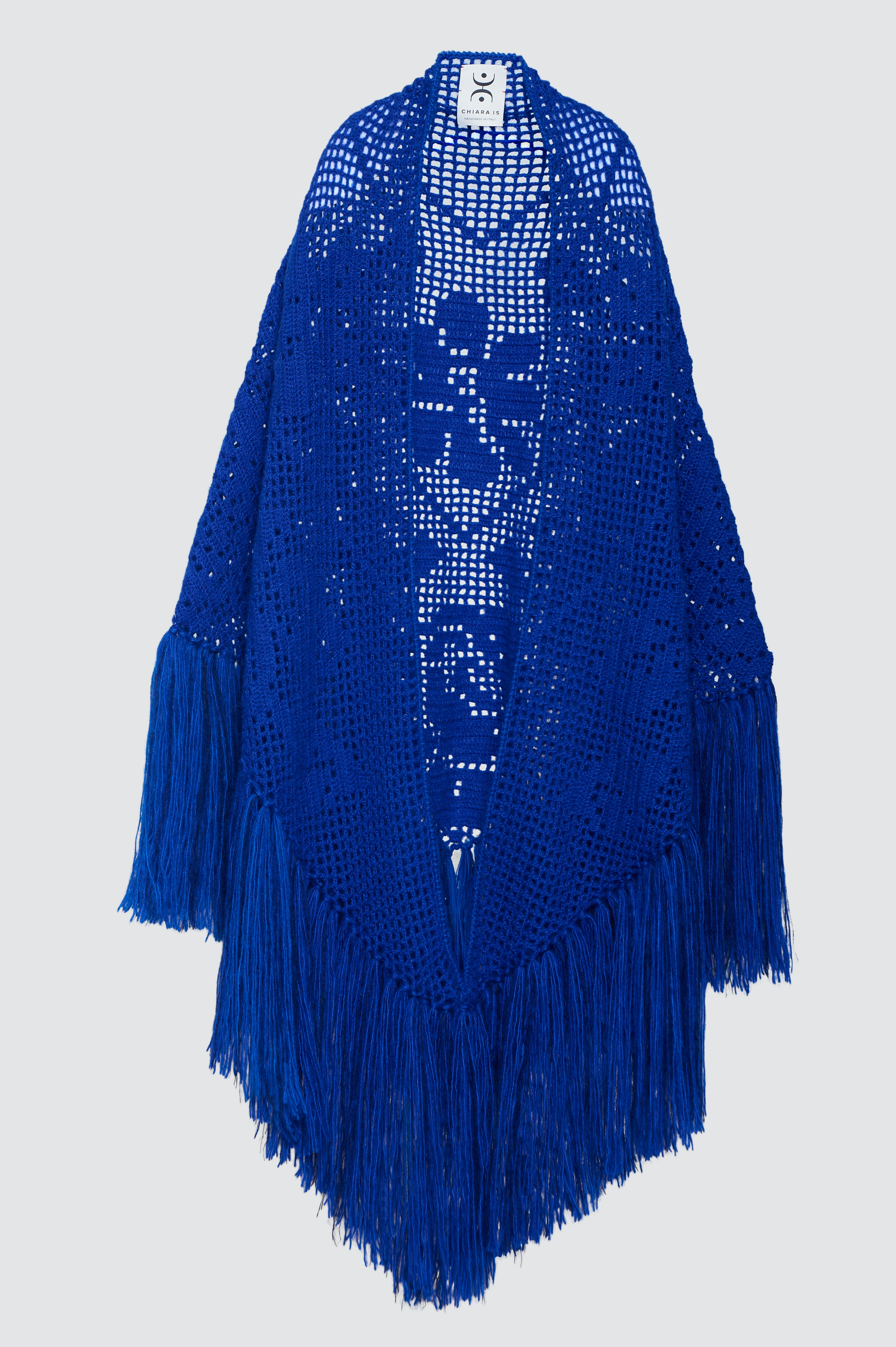 Scialle Coperta in Mohair Silk Blend, Stromboli Blue
